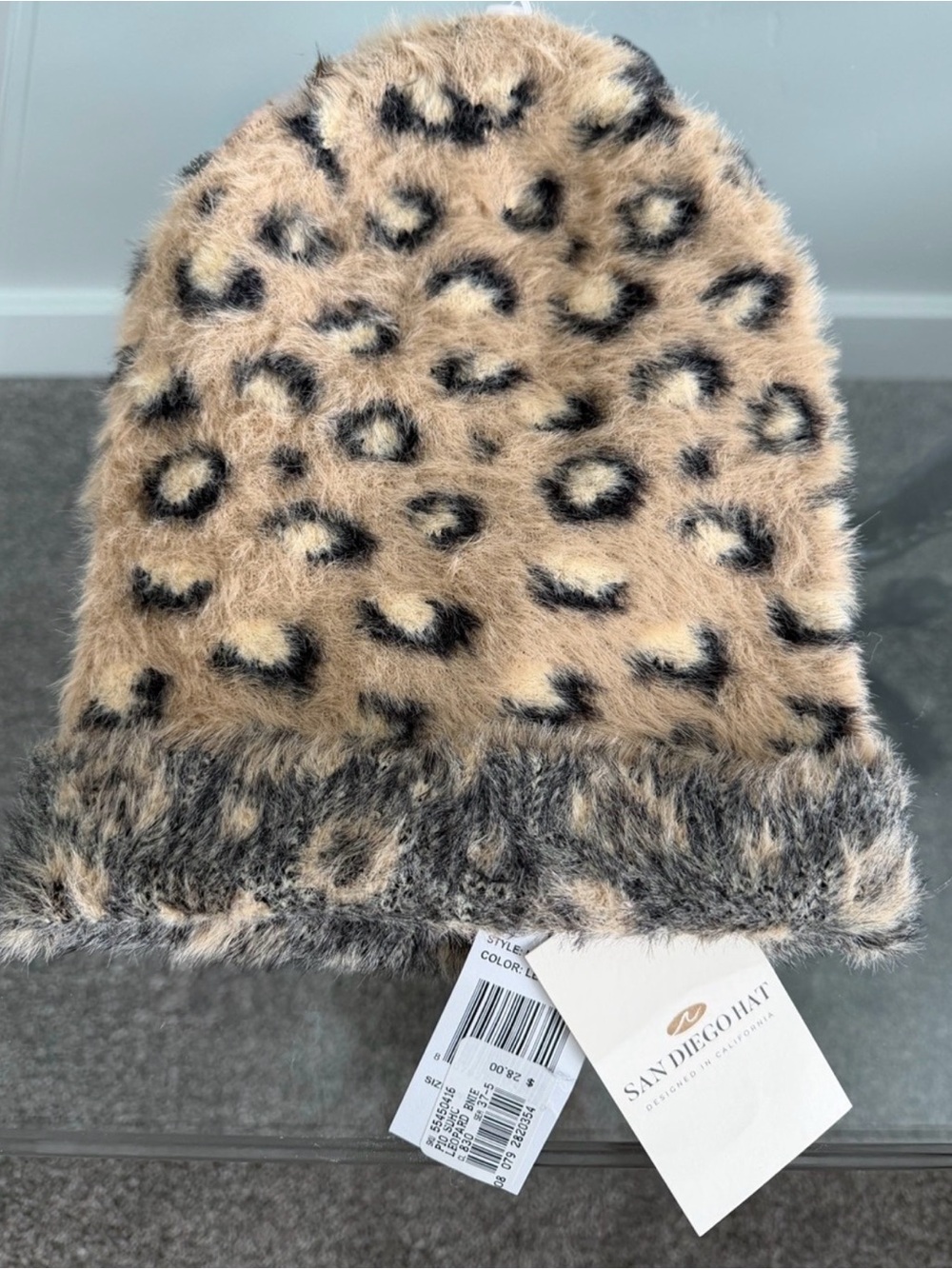 New San Diego Hat Leopard Beanie